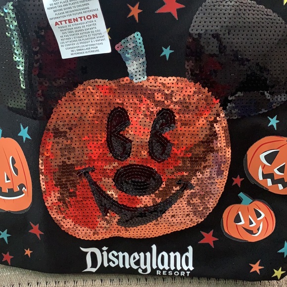 Disney Tote Bag Halloween Mickey Mouse Pumpkin - Picture 2 of 3